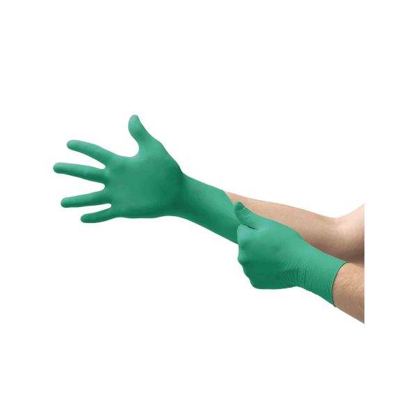 TouchNTuff® 92-500 Nitrilhandschuhe, grün, gepudert, 100 Stück