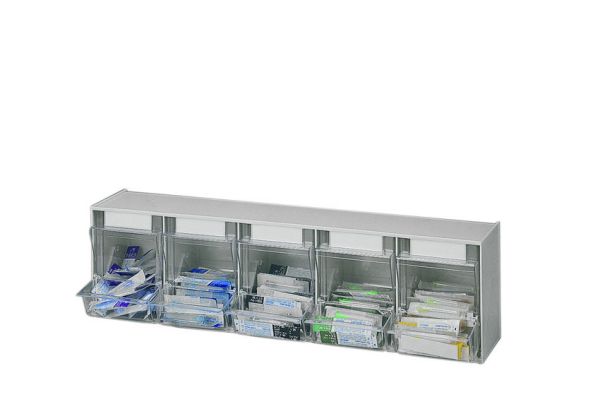 Cannula dispenser Pic Box® with 5 small bins