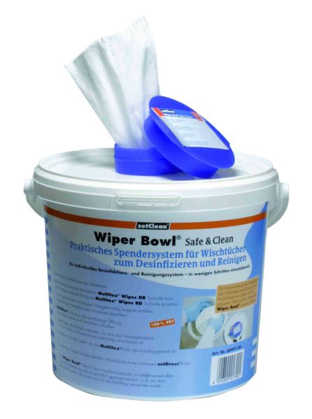 WiperBowl® wet tissue dispenser, round