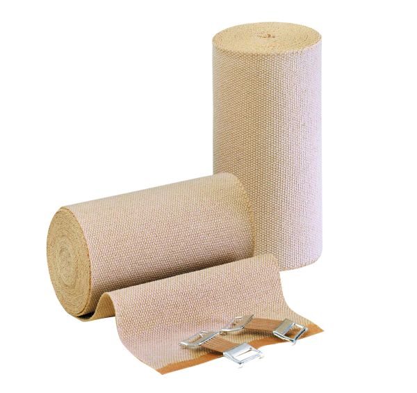 Durelast®-Binde, 10 cm x 5 m, mit Verbandklammern