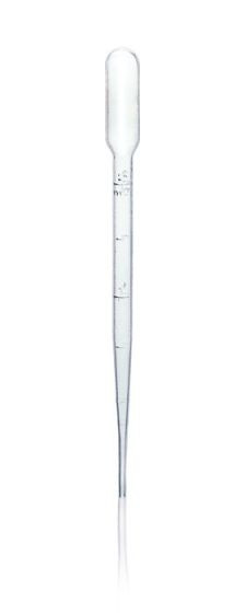 Pasteurpipetten, 2 mL, Saugvolumen mit Ball 5 mL, graduiert, LDPE