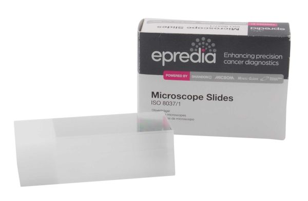 Microscope slides, edges ground 90°