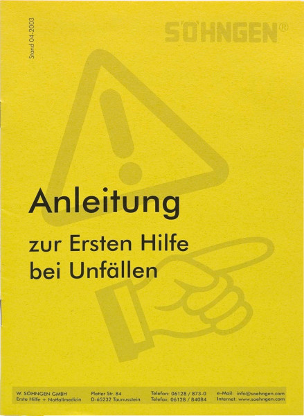 Anleitung zur Ersten Hilfe