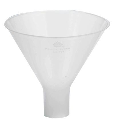 Powder funnel, PP, transparent