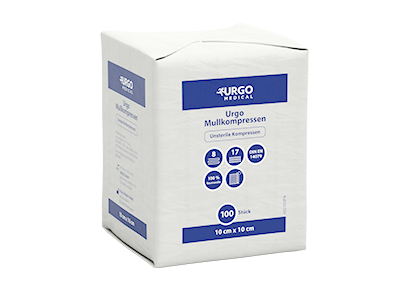 Urgo® Mullkompressen, unsteril, 8-fach
