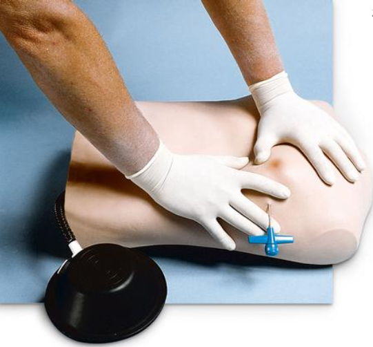 Ersatzhaut für Pneumothorax-Simulator