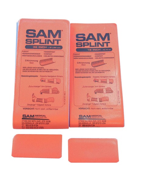 Sam Splint gefaltet