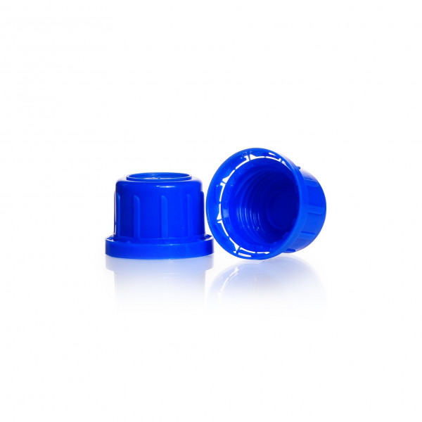 Tamper evident cap/PP 32H, blue