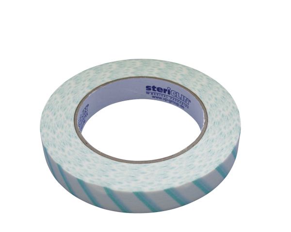 Sterilisations-Klebeband mit Indikator, 19 mm x 50 m, auf Rolle