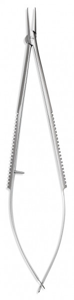 Micro needle holder, without lock, 16 cm