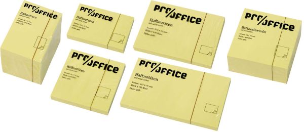 ProOffice Haftnotizen, gelb