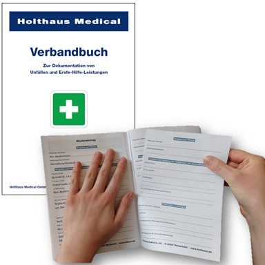 Verbandbuch DIN A5, nach BGI 511-1, 50 Blatt