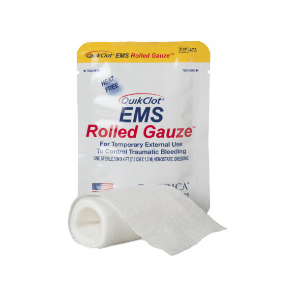 QuikClot® EMS Rolled Gauze, 7,6 m x 1,22 m