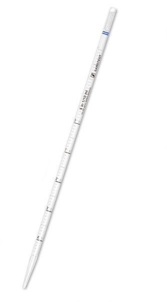 Serological pipette, 5 mL, sterile, blue