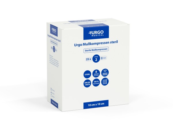 Urgo® Mullkompressen, steril, 8-fach