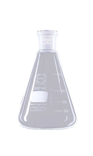 Erlenmeyer flask with socket