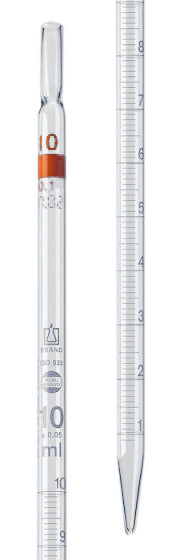 Graduated pipette, SB®, class B, 10 mL