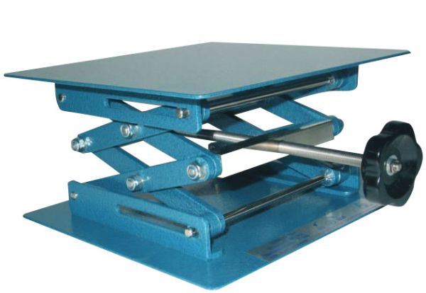 Laboratory lifting platform, non-slip, base and table top 200 x 230 mm